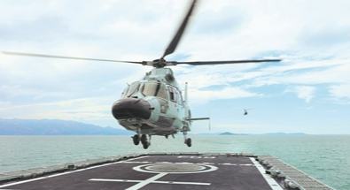 海軍某支隊組織海上訓練